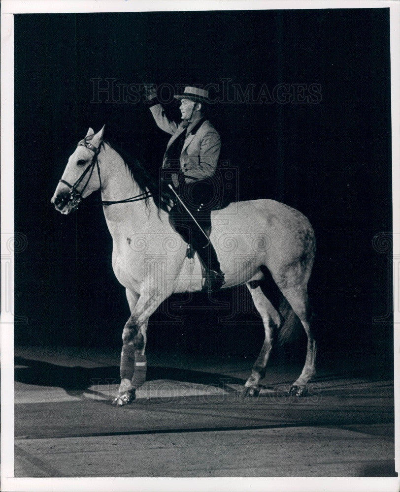 1971 Lipizzan Stallion Press Photo - Historic Images