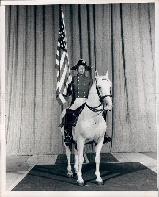 1971 Lipizzan Stallion Press Photo - Historic Images