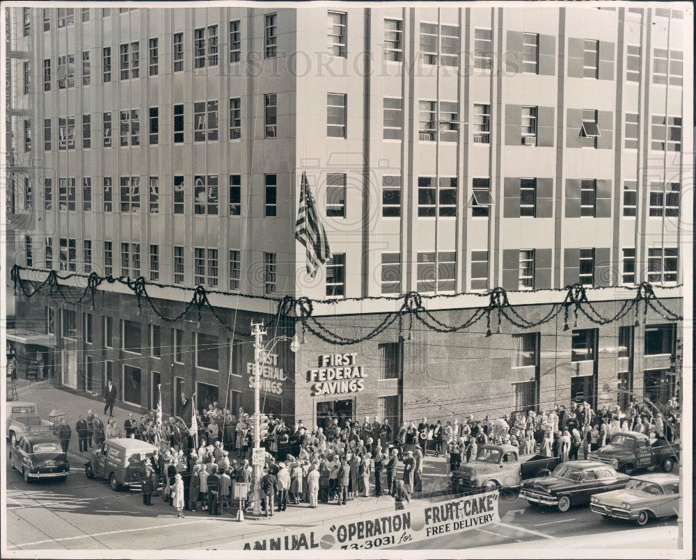 1958 St. Petersburg Florida First Federal Savings Bank Press Photo - Historic Images