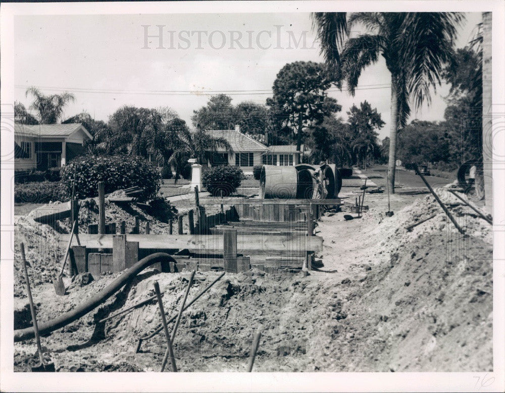 Undated St. Petersburg Florida Drainage Ditch 23rd Ave &amp;  2nd St Press Photo - Historic Images