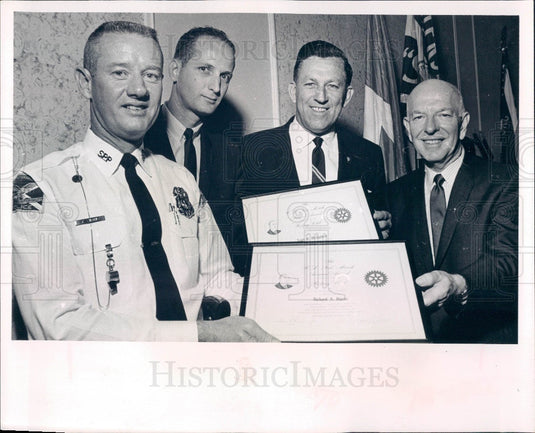 1966 St Petersburg FL Ned March Award Police McEachern & Harris Press Photo - Historic Images