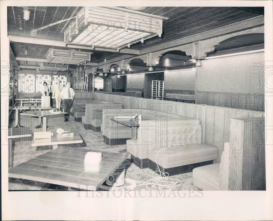 1972 St. Petersburg FL Pier Place Lookout Restaurant Press Photo - Historic Images