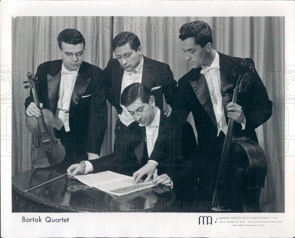 1967 Musicians the Bartok Quartet Press Photo - Historic Images