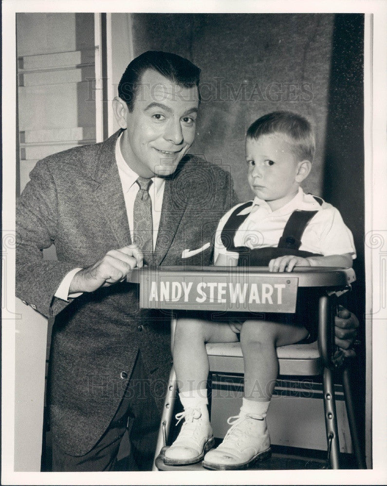 1958 Radio Announcer George Fenneman Press Photo - Historic Images