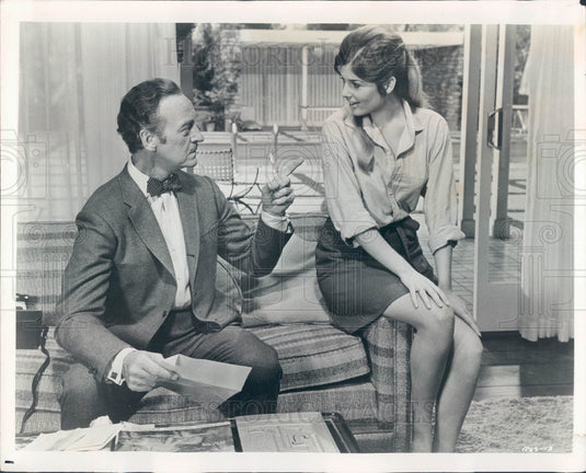 1968 Actors Cristina Ferrare & David Niven Press Photo - Historic Images