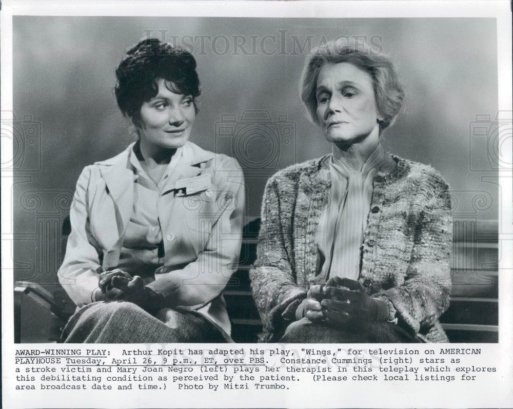 1983 Actors Constance Cummings &amp; Mary Joan Negro Press Photo - Historic Images