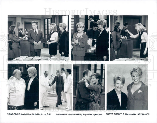 1998 TV Show Murphy Brown Actor Julia Roberts/Bette Midler/Alan King Press Photo - Historic Images