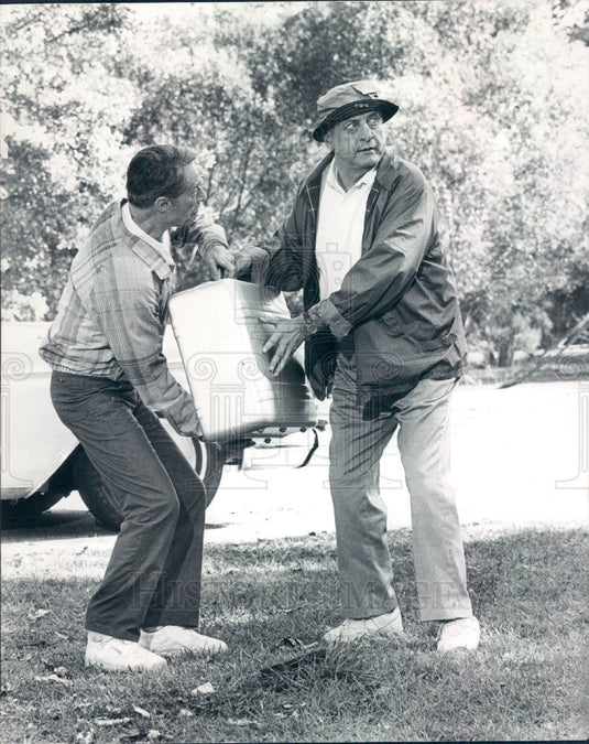 1987 Actors Don Ameche & George C Scott Press Photo - Historic Images