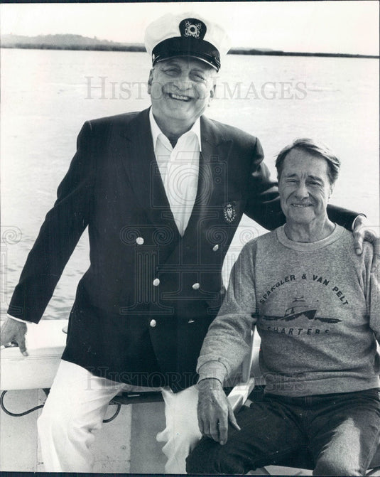 1987 Actors Don Ameche & George C Scott Press Photo - Historic Images