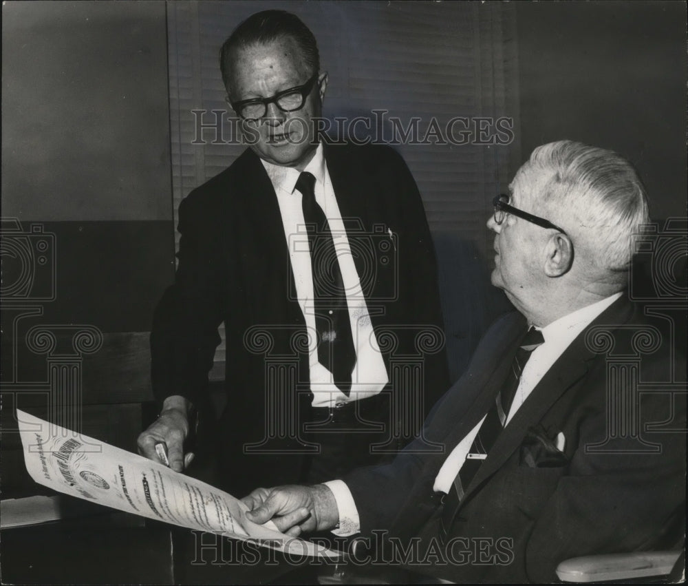 1969 Public Service Commission Eugene Connor receives  commission-Historic Images