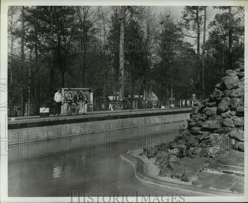 1971 Press Photo Monkey exhibit at the Birmingham Zoo - abna00189 - Historic Images