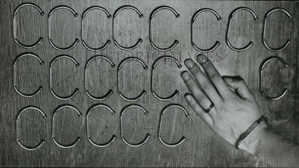 1973 Press Photo Identification bracelets worn by inmates in prison, Alabama - Historic Images