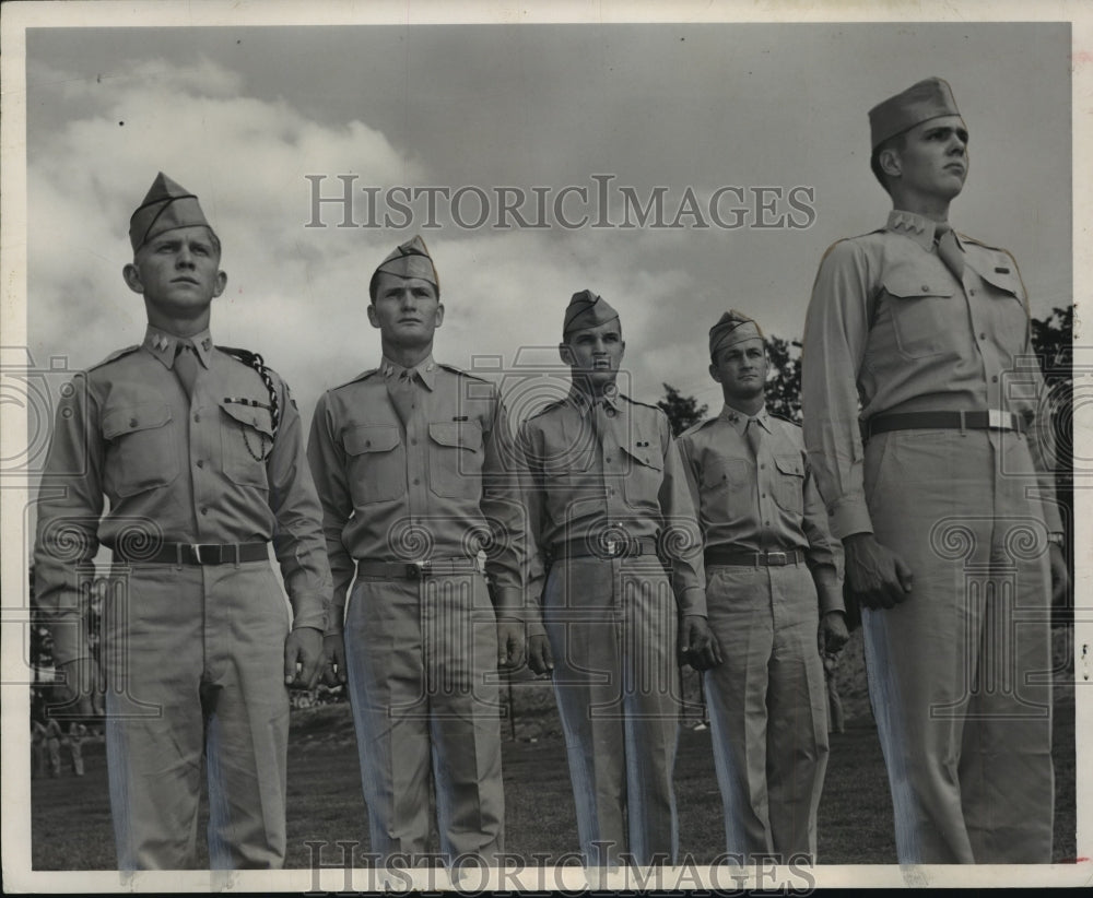 1952 Press Photo Alabama Polytechnic Institute Army ROTC officers - abna01511- Historic Images