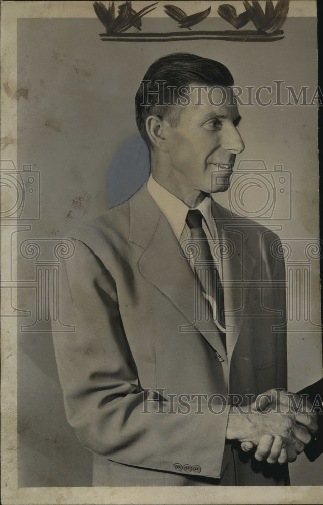 1948 Press Photo Alabama-Birmingham Fire Chief, Hoyt Ayers - abna02102 - Historic Images