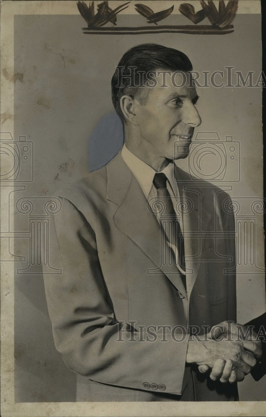 1948 Press Photo Alabama-Birmingham Fire Chief, Hoyt Ayers - abna02102 - Historic Images