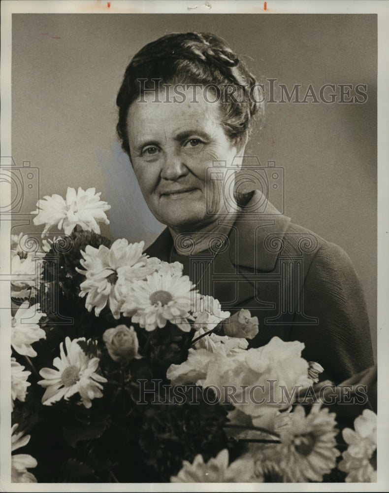 1970 Press Photo Alabama&#39;s Garden Club president, Mrs. W. W. Andrews&#39; bouquet. - Historic Images