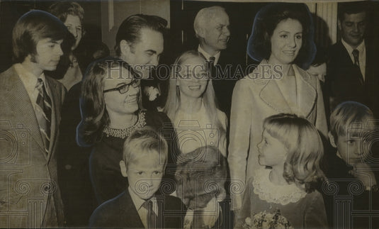1971, George Wallace, Governor Elect of Alabama, With His Family - Historic Images