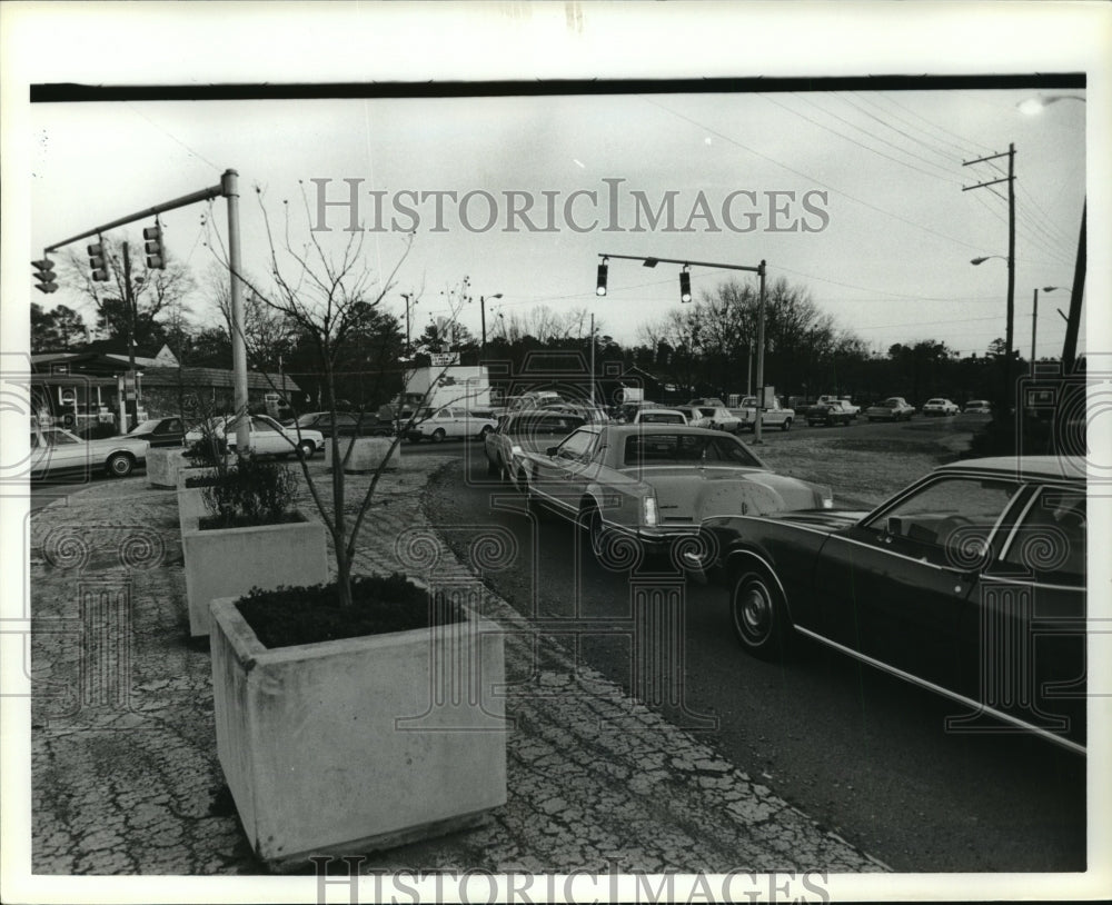 1980 Press Photo Traffic Congestion At Intersection Of Highway 31 In Alabama - Historic Images