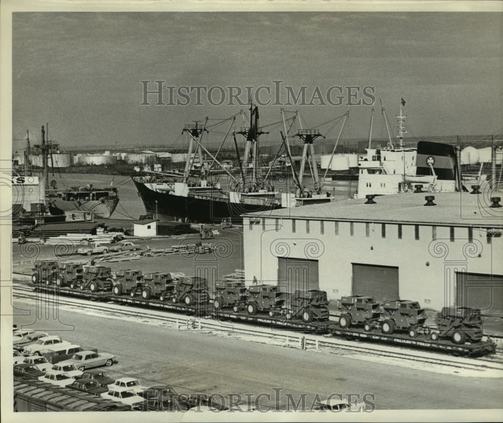 1968 Press Photo Alabama State Docks in Mobile, Alabama - abna03680- Historic Images