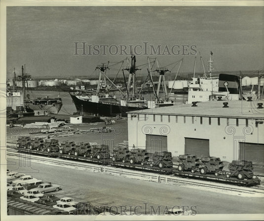 1968 Press Photo Alabama State Docks in Mobile, Alabama - abna03680- Historic Images