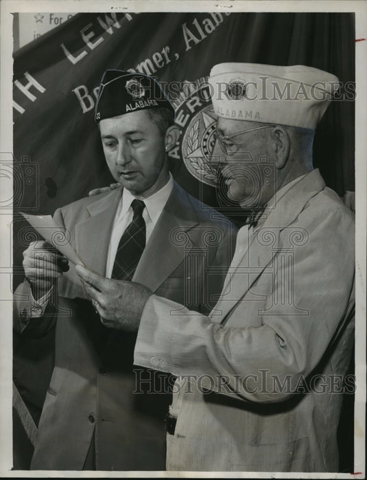 1953, Bessemer, Alabama Atty. Lee Bains and Roy Ling, Legionnaire - Historic Images