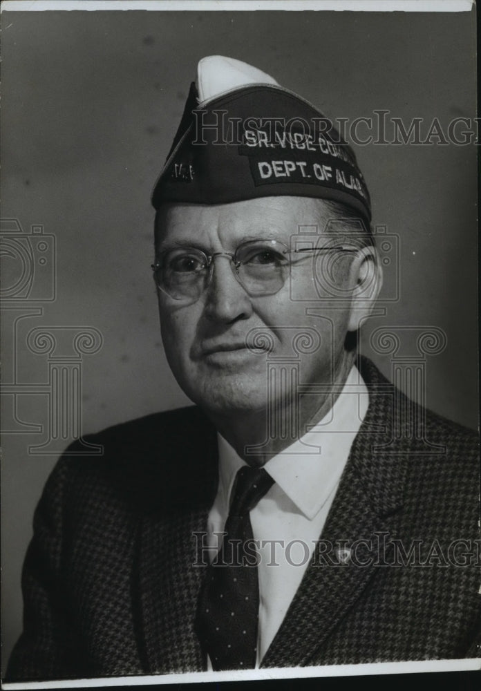 1970 Press Photo W.N. Baker, Tuscaloosa, Alabama, Senior Vice Commander - Historic Images