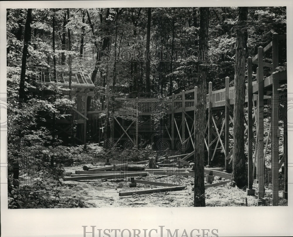 1985 Press Photo Alabama-Treetop nature trail at Oak Mountain State Park. - Historic Images