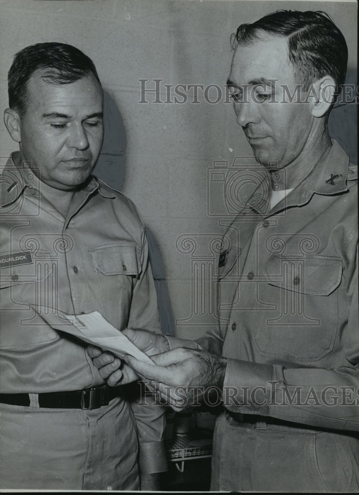 1961 Press Photo Alabama National Guardsmen, Louis Seurlock and Zack Rogers. - Historic Images