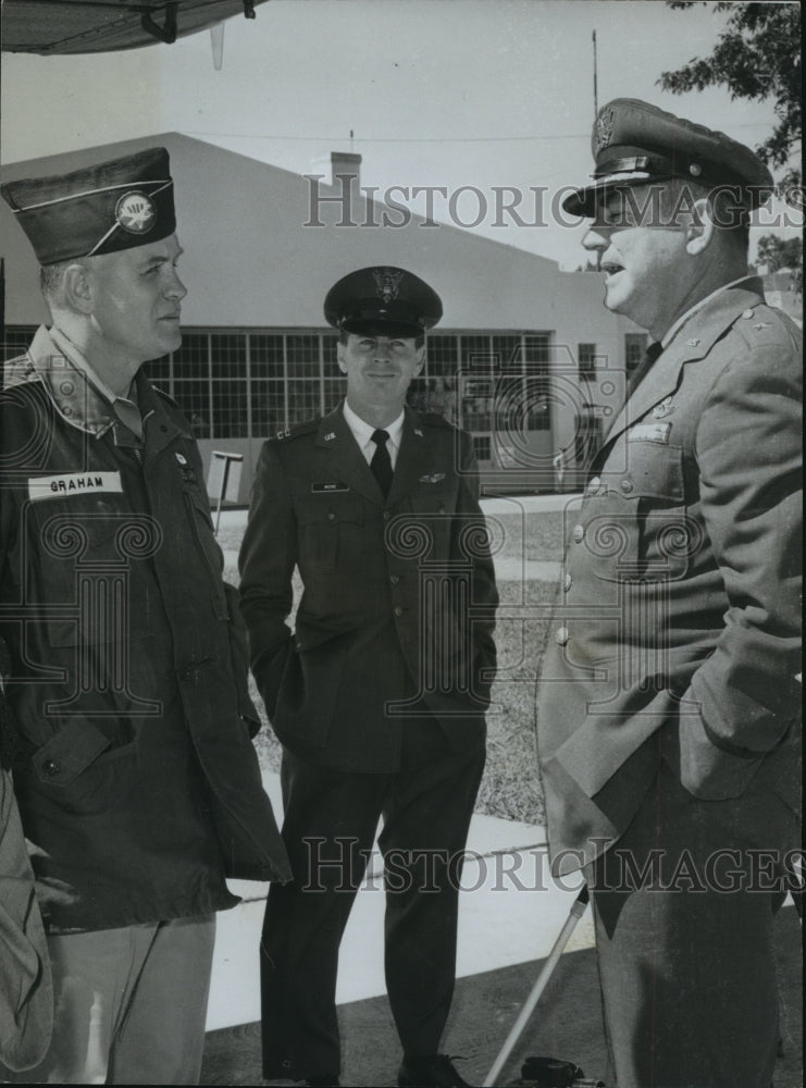 1961 Press Photo Alabama National Guard 117th Tactical Mobilization Discussion-Historic Images