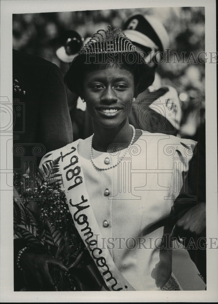 1989 Press Photo Kimberly Ashley, University of Alabama 1989 Homecoming Queen - Historic Images