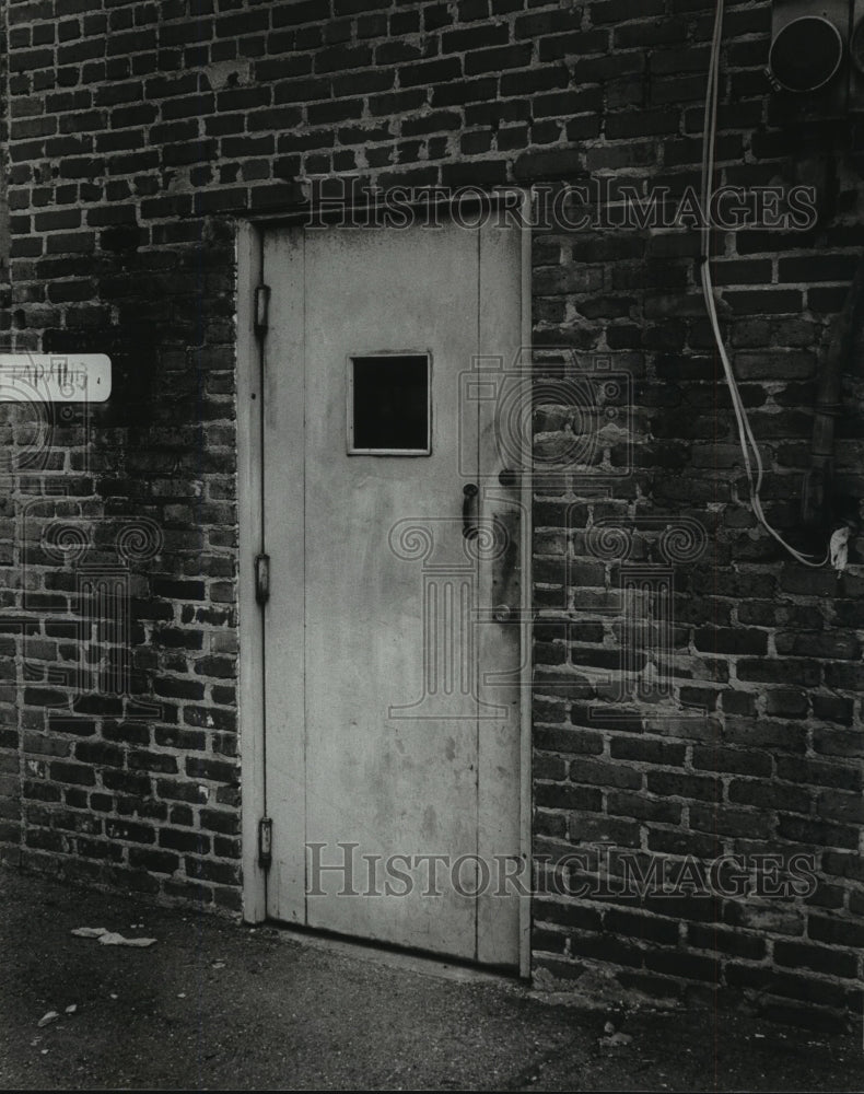 1981 Press Photo Back Door of Bessemer, Alabama City Hall - abna05260 - Historic Images