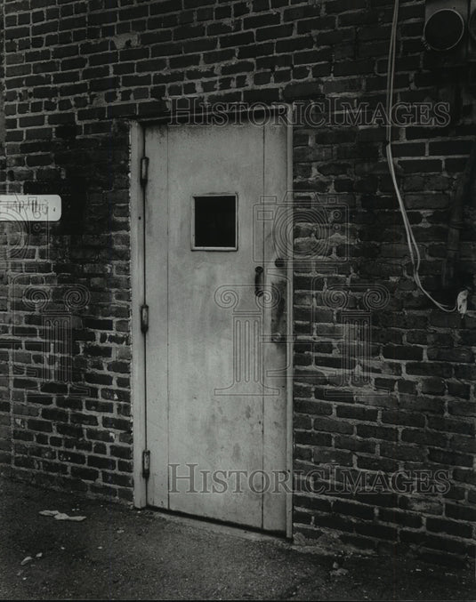 1981 Press Photo Back Door of Bessemer, Alabama City Hall - abna05260 - Historic Images