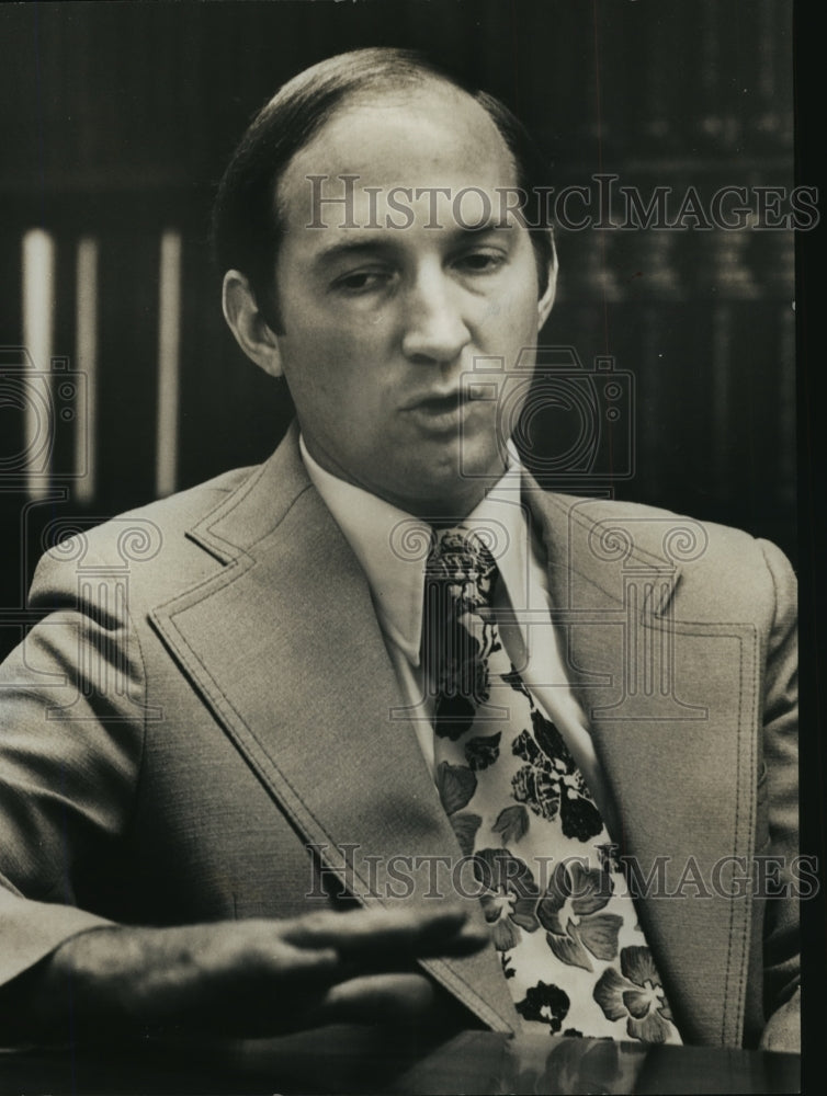 1978 Press Photo Alabama State Senator, John Baker, Democratic candidate. - Historic Images