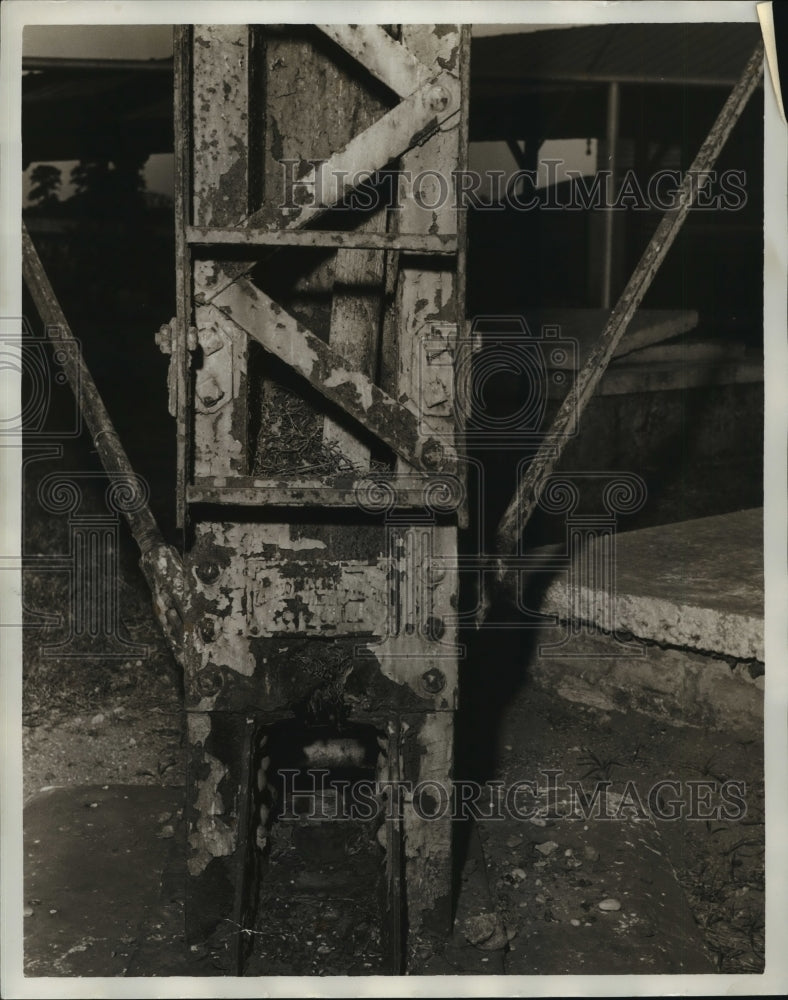 1962 Press Photo Alabama-Worn out structures at Kilby prison. - abna05290 - Historic Images