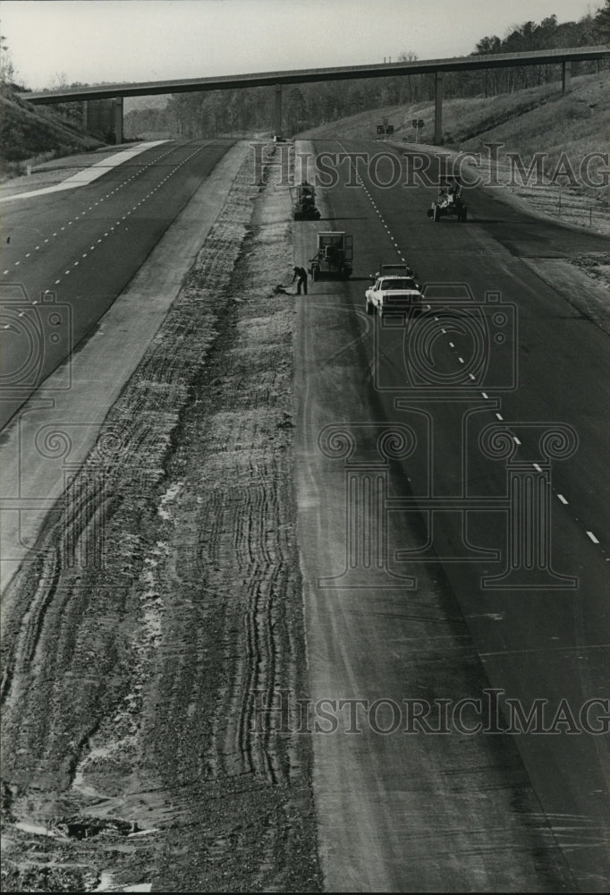 1984 Press Photo Alabama-Looking South at Interstate 459 getting ready to open. - Historic Images