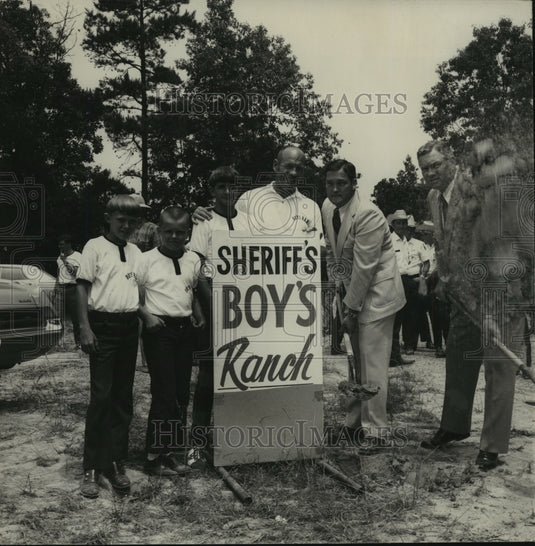 1972, Groundbreaking for Second Sheriff's Boys' Ranch in Alabama - Historic Images