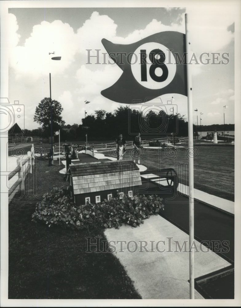 1980 Press Photo Mini Golf Course, Point Mallard Campground, Decatur, Alabama - Historic Images