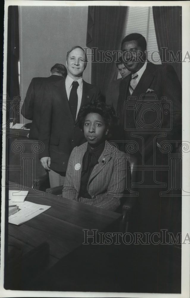 1981 Press Photo Alabama Legislators, Hilliard, Escott and Russell. - abna05503 - Historic Images