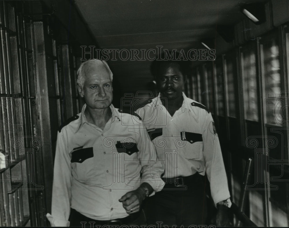 1980, Alabama-Kilby Prison shift commander Wells &amp; Sgt. Hubert Dixon. - Historic Images