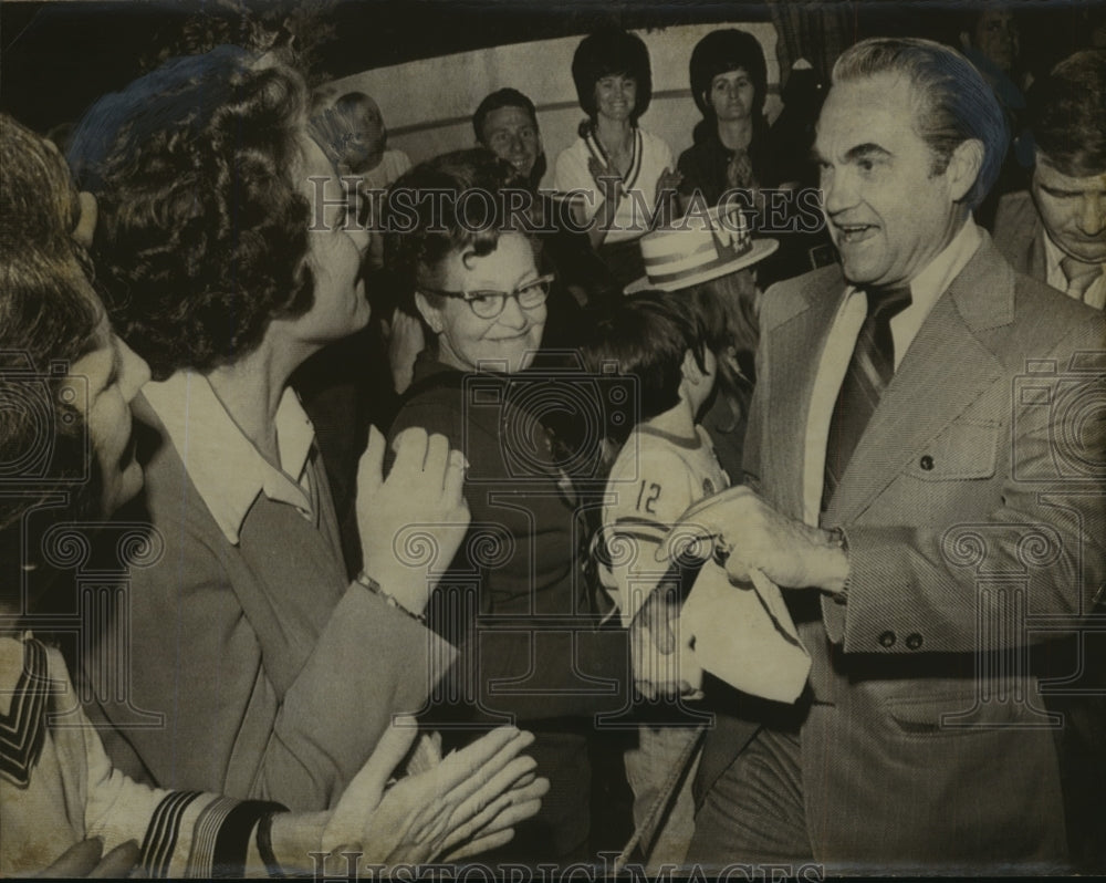 1972 Press Photo Presidential candidate George Wallace rally, Marianna, Florida - Historic Images