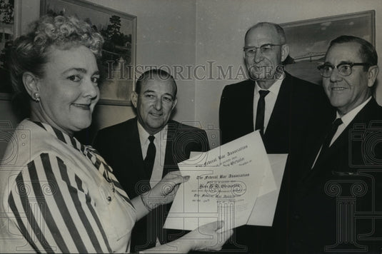 1964, Alabama-U.S. Judges honored by Federal Bar Association. - Historic Images