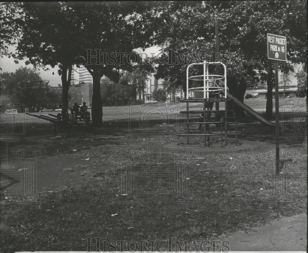 1978 Press Photo Alabama-Birmingham&#39;s Vest Pocket Park. - abna06051 - Historic Images