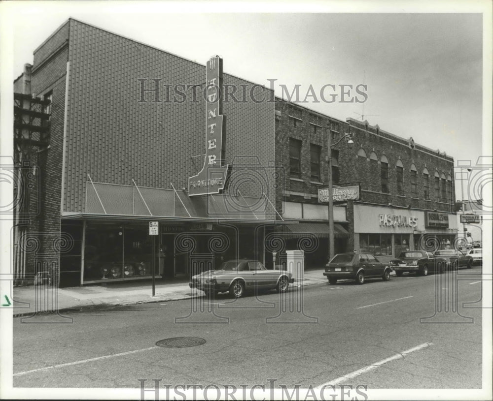 1982 Press Photo Alabama-Birmingham&#39;s 18th St. North soon to become parking lot. - Historic Images