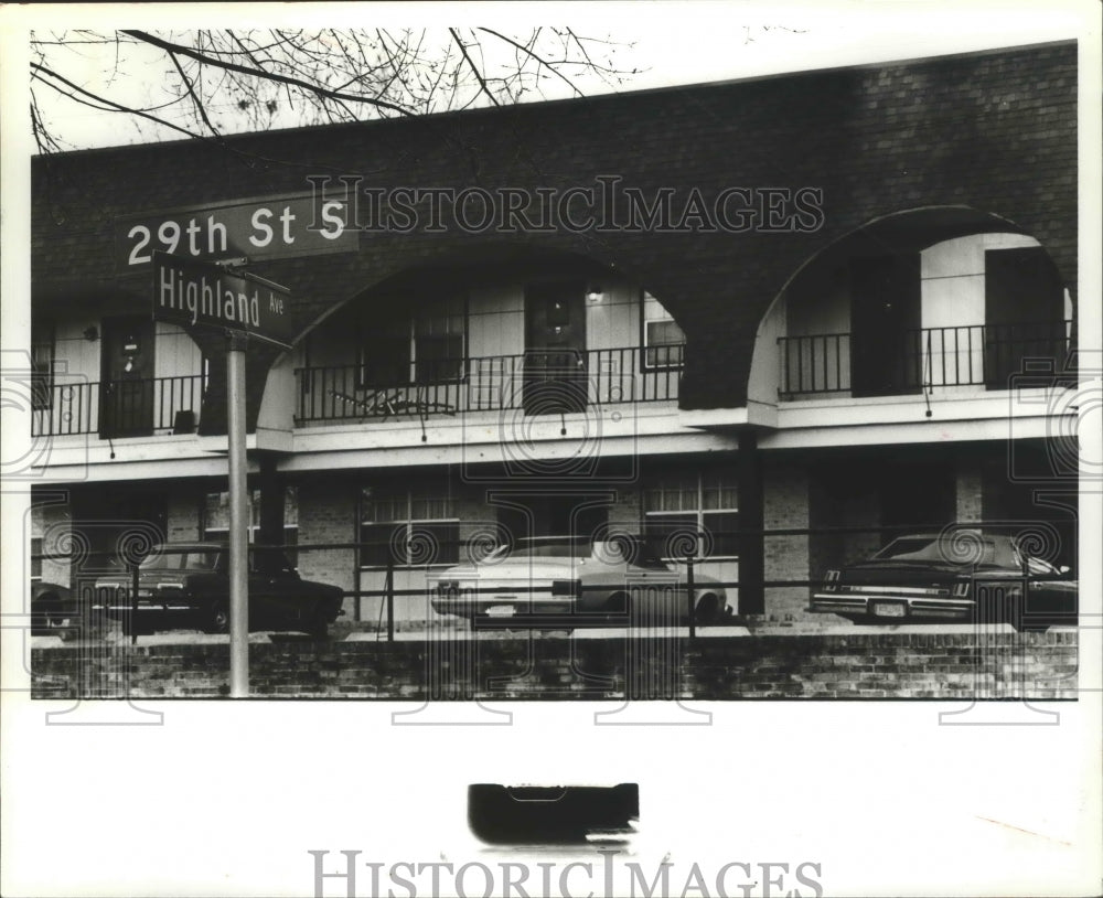 1979 Press Photo Alabama-Birmingham's 29th St. and Highland Ave. apartments. - Historic Images