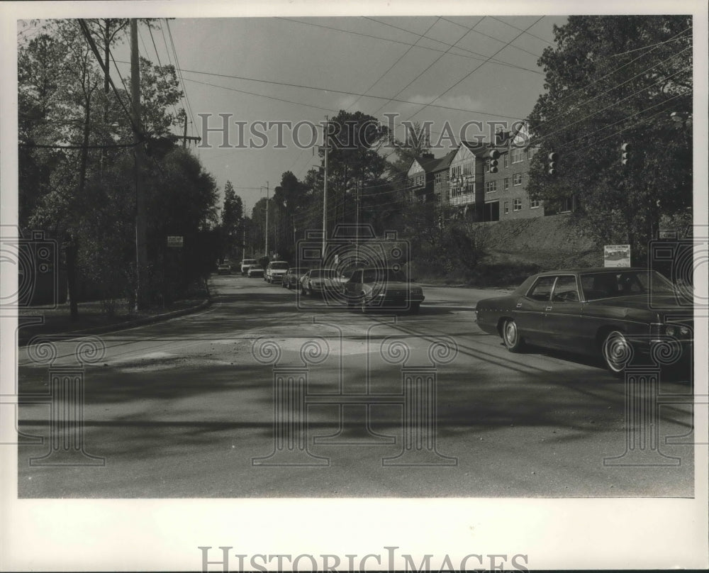 Press Photo Alabama-Birmingham townhouses at Mountain Brook on Montclair Road. - Historic Images