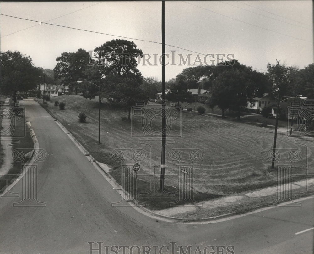 1983 Press Photo Alabama-Birmingham's Norwood Boulevard and Vanderbilt Road. - Historic Images