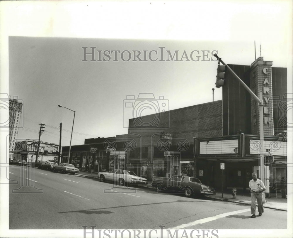 1980 Press Photo Alabama-Birmingham&#39;s business district, 300 block of 17th St. N - Historic Images