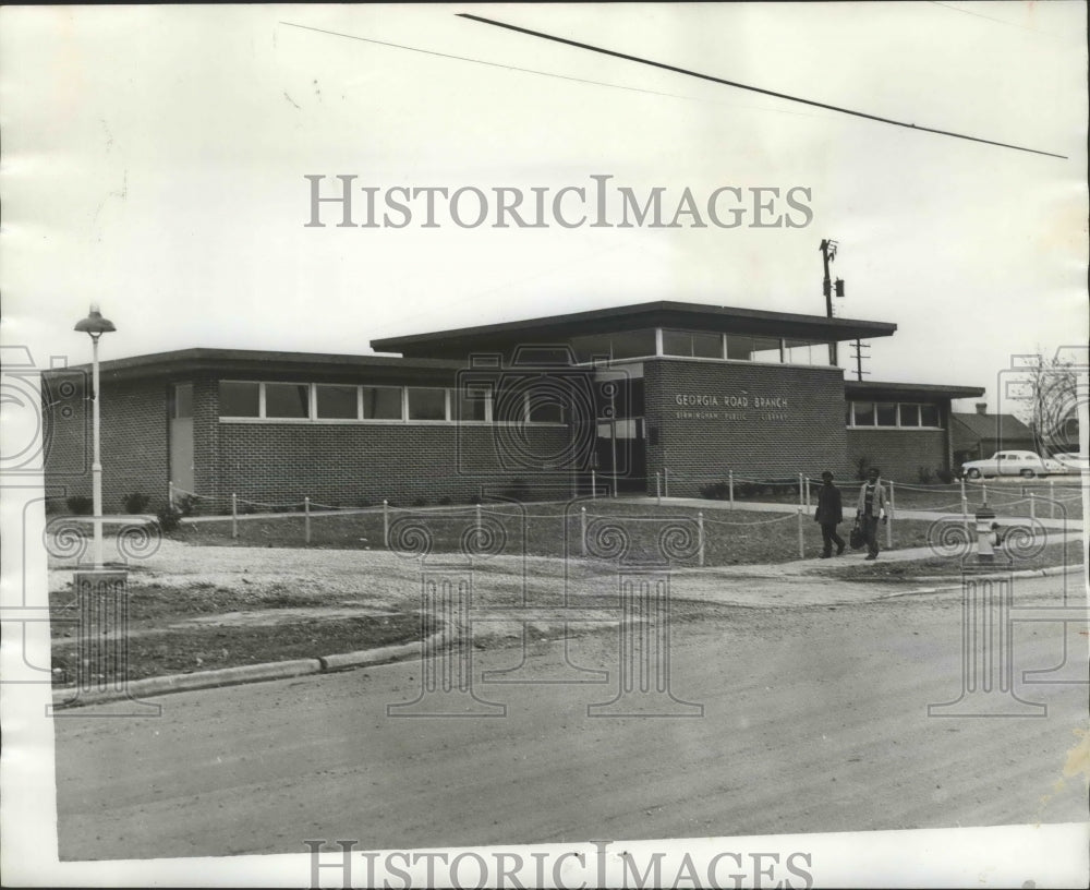 1961 Press Photo Alabama-Birmingham-New Georgia Road branch library set to open. - Historic Images