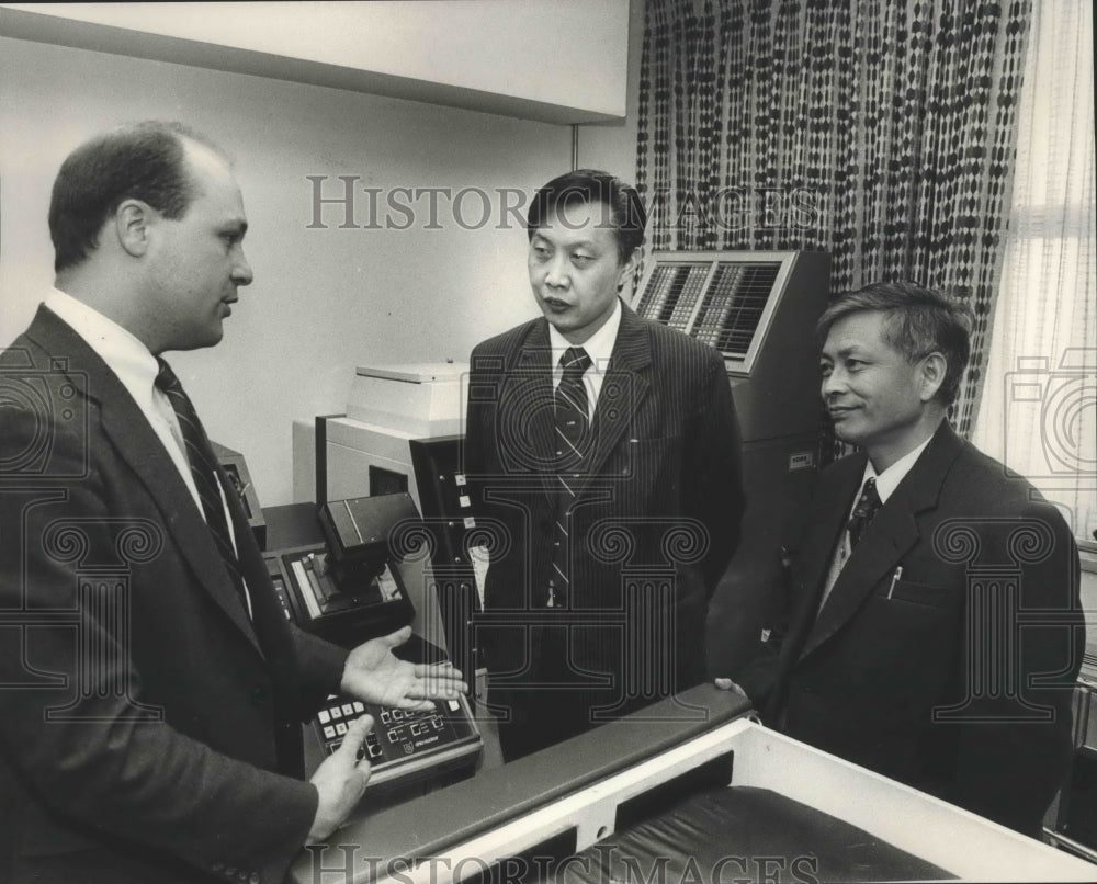 1985 Press Photo Nuclear Medicine Equipment at UAB&#39;s Spain Rehab Center, Alabama - Historic Images