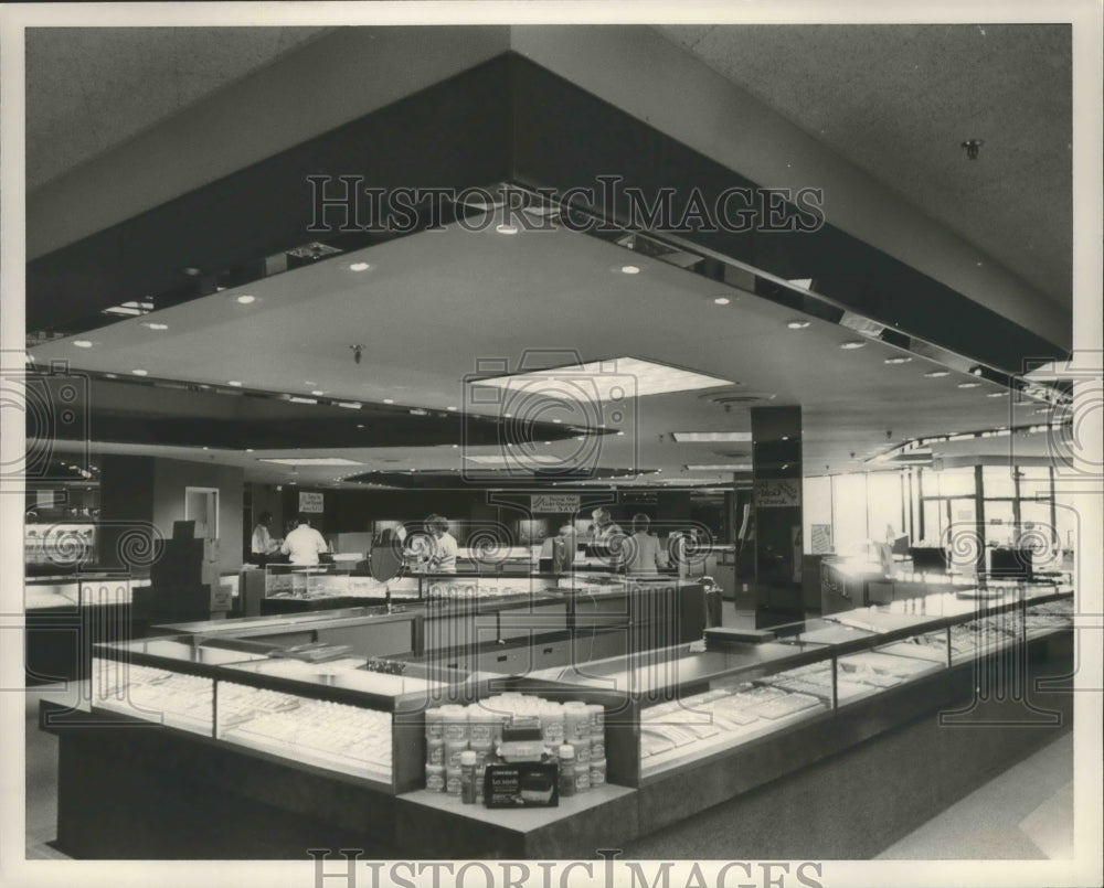 1986 Press Photo Alabama-Birmingham&#39;s Golbro Palisades store interior. - Historic Images